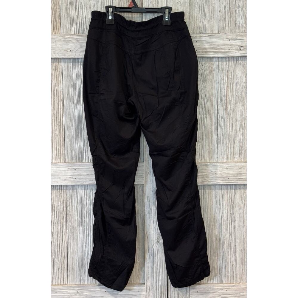 The North Face Pants Womens Large Straight Leg Pockets Black Chino Drawstring - Picture 2 of 6
